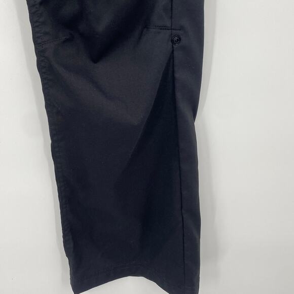 Prana Halle Pants Cargo Pockets Standard Fit Convertible Straight Leg Black 10R - Picture 4 of 10